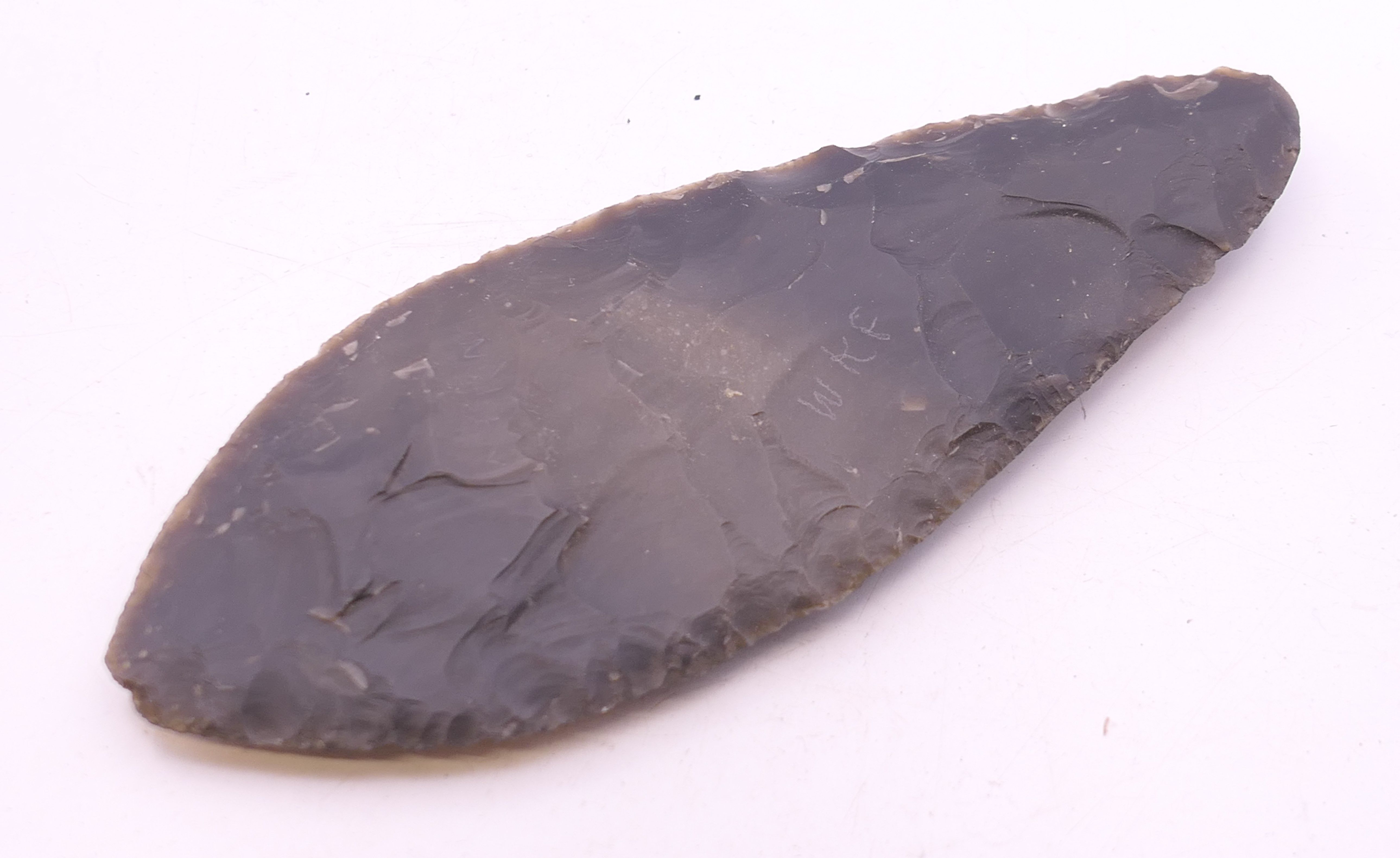 A polished stone axe head marked as having been found in Burwell Fen, - Image 5 of 8