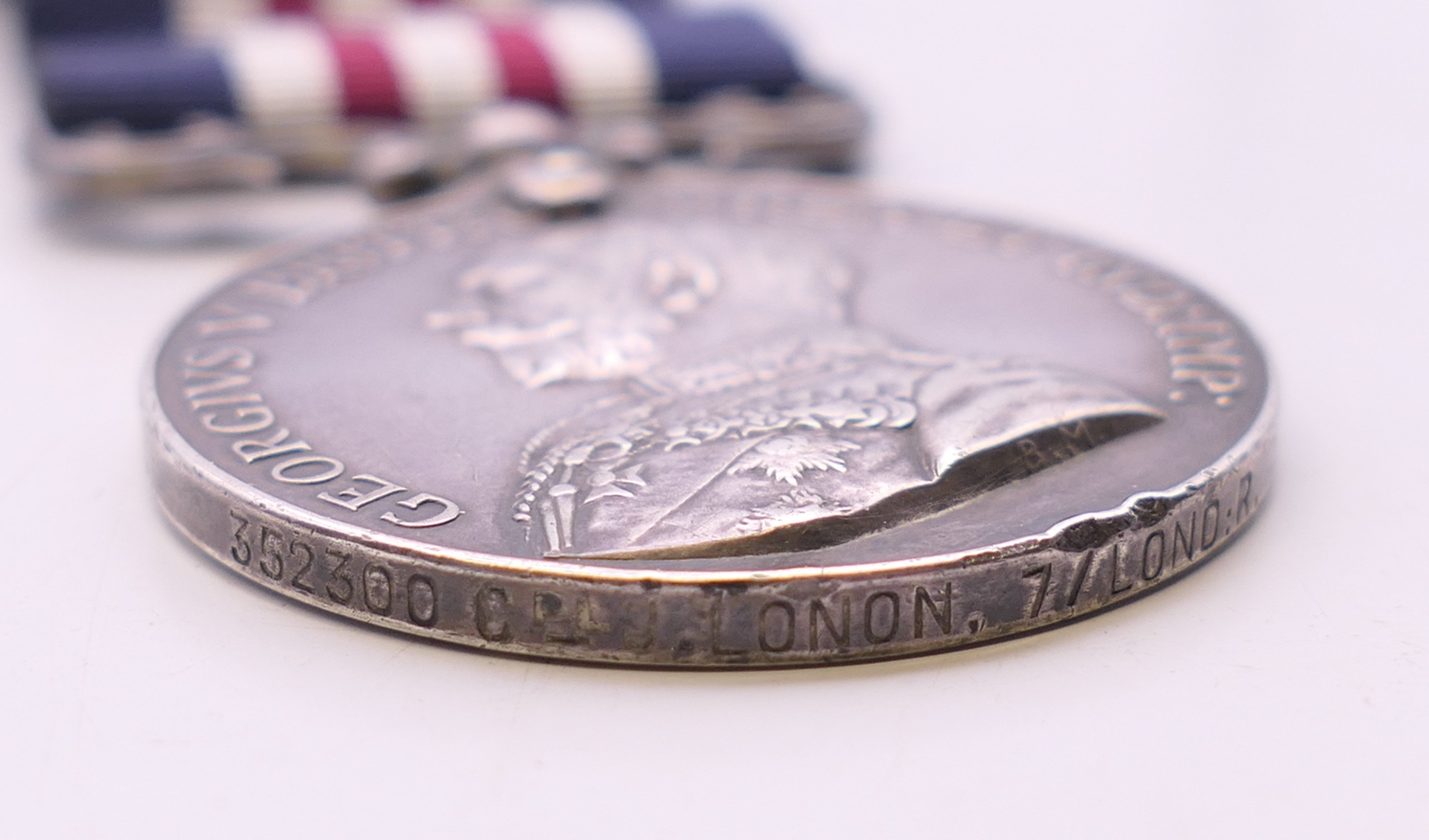 Two WWI medals, including the Victory Medal named to 5380 CPL J Lonon 7-LOND.R. - Image 7 of 11