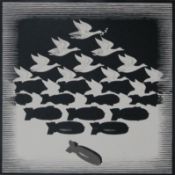 PANIC, Doves of War, a signed limited edition lithographic print,