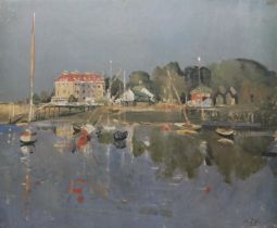 BURN, RODNEY RA (1899-1984) British (AR), Bembridge Harbour, Isle Of Wight,