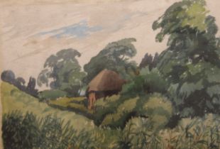 DRING, WILLIAM RA (1904-1990) British (AR), The Cottage, watercolour, signed, framed and glazed.