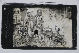 SWOON (CALEDONIA CURRY) (born 1977) American, Street Scene, a limited edition print,
