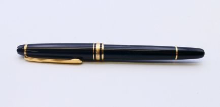 A Montblanc (Mont Blanc) Meisterstuck fountain pen with 14 ct gold Montblanc nib, numbered FB167025.