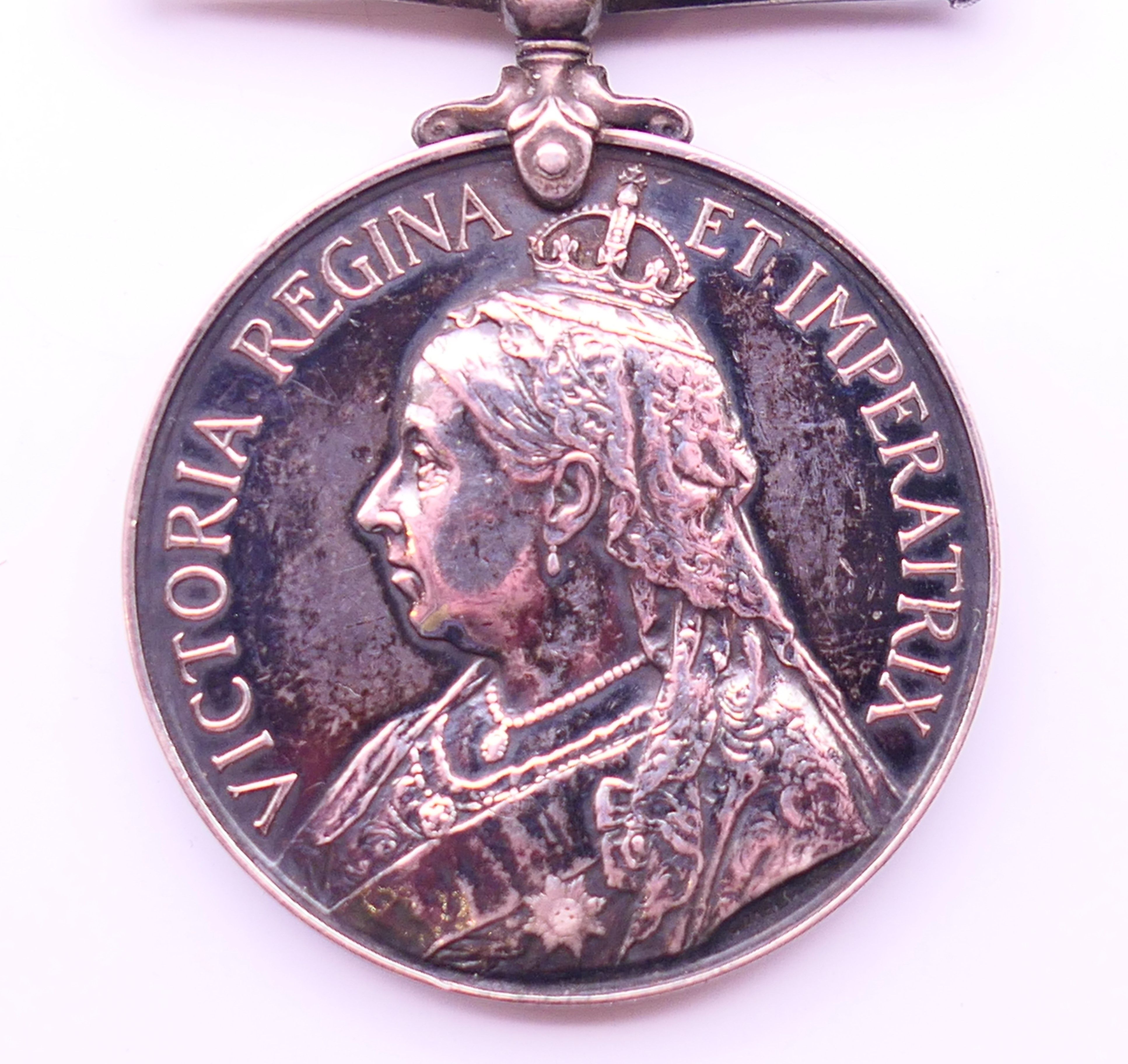 A Victorian South African medal with Transvaal Orange Free State and Cape Colony bars awarded to - Image 3 of 6
