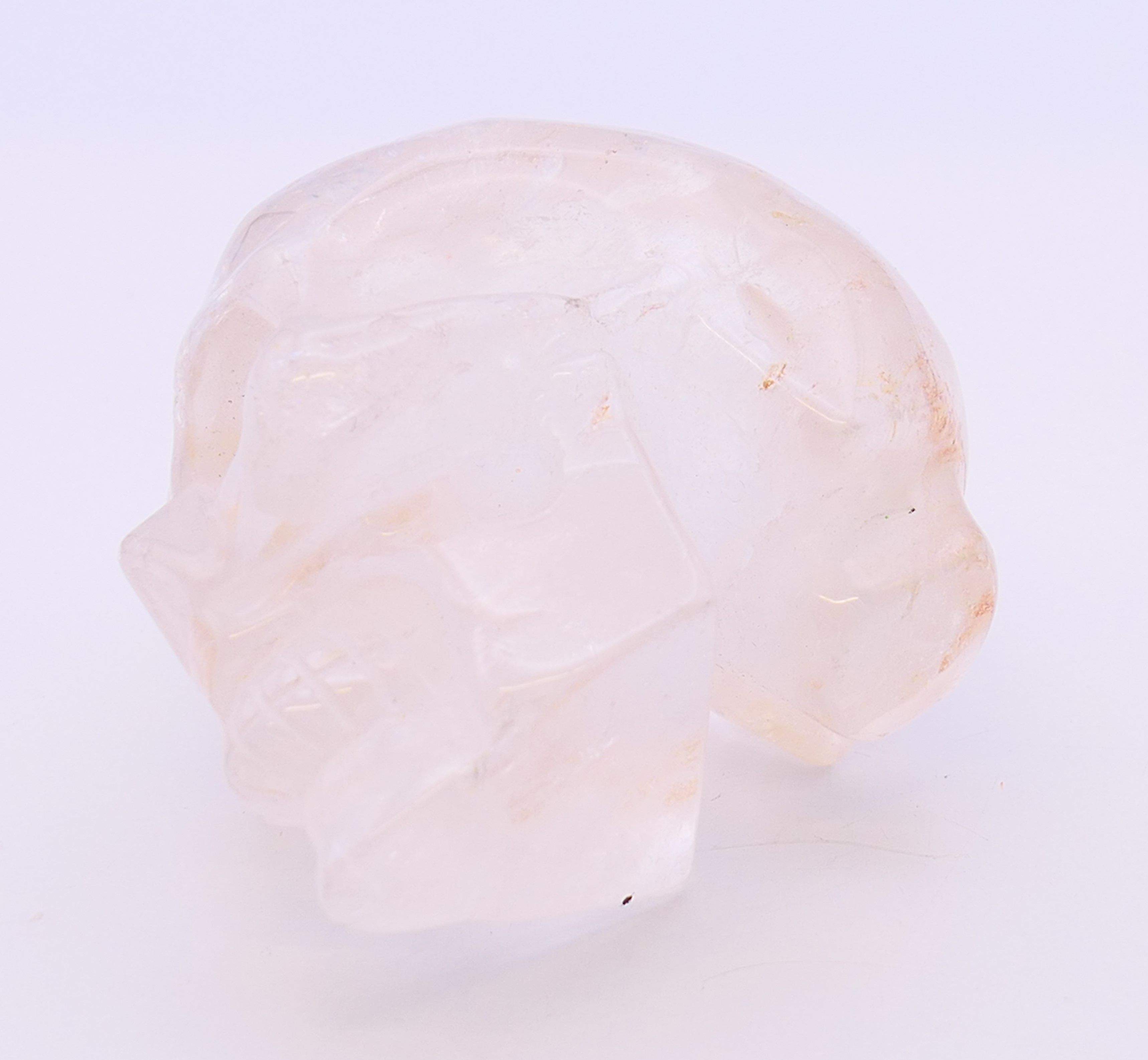 A rock crystal skull. 6 cm high. - Image 5 of 5