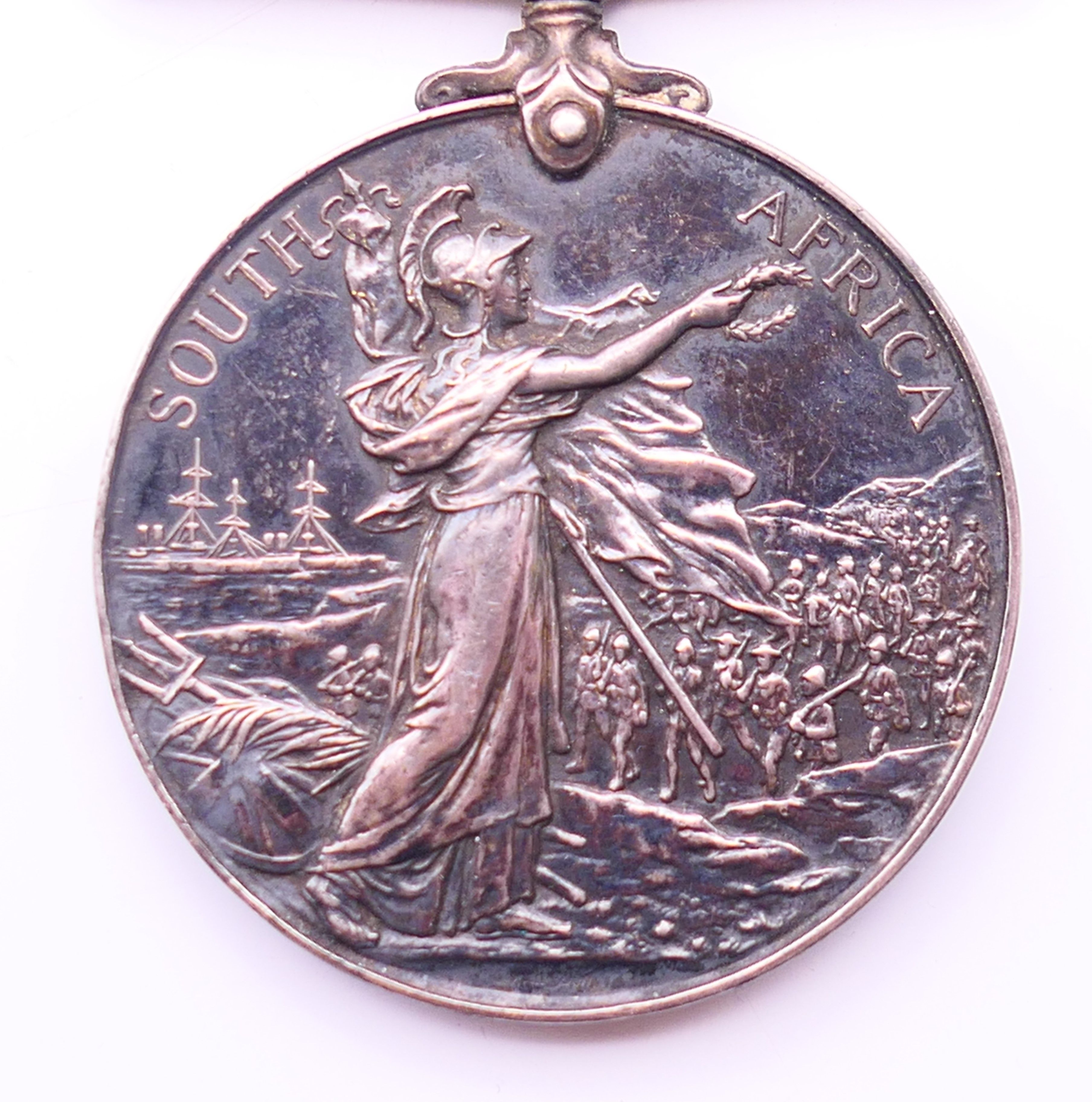 A Victorian South African medal with Transvaal Orange Free State and Cape Colony bars awarded to - Image 2 of 6