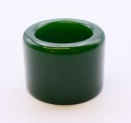 A jade archer's ring. 3.5 cm diameter.