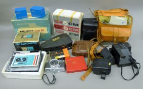 A quantity of various camera equipment etc.