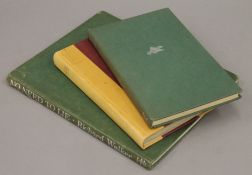 Three first edition books by Richard Walker - Still-Water Angling in a leather binding,