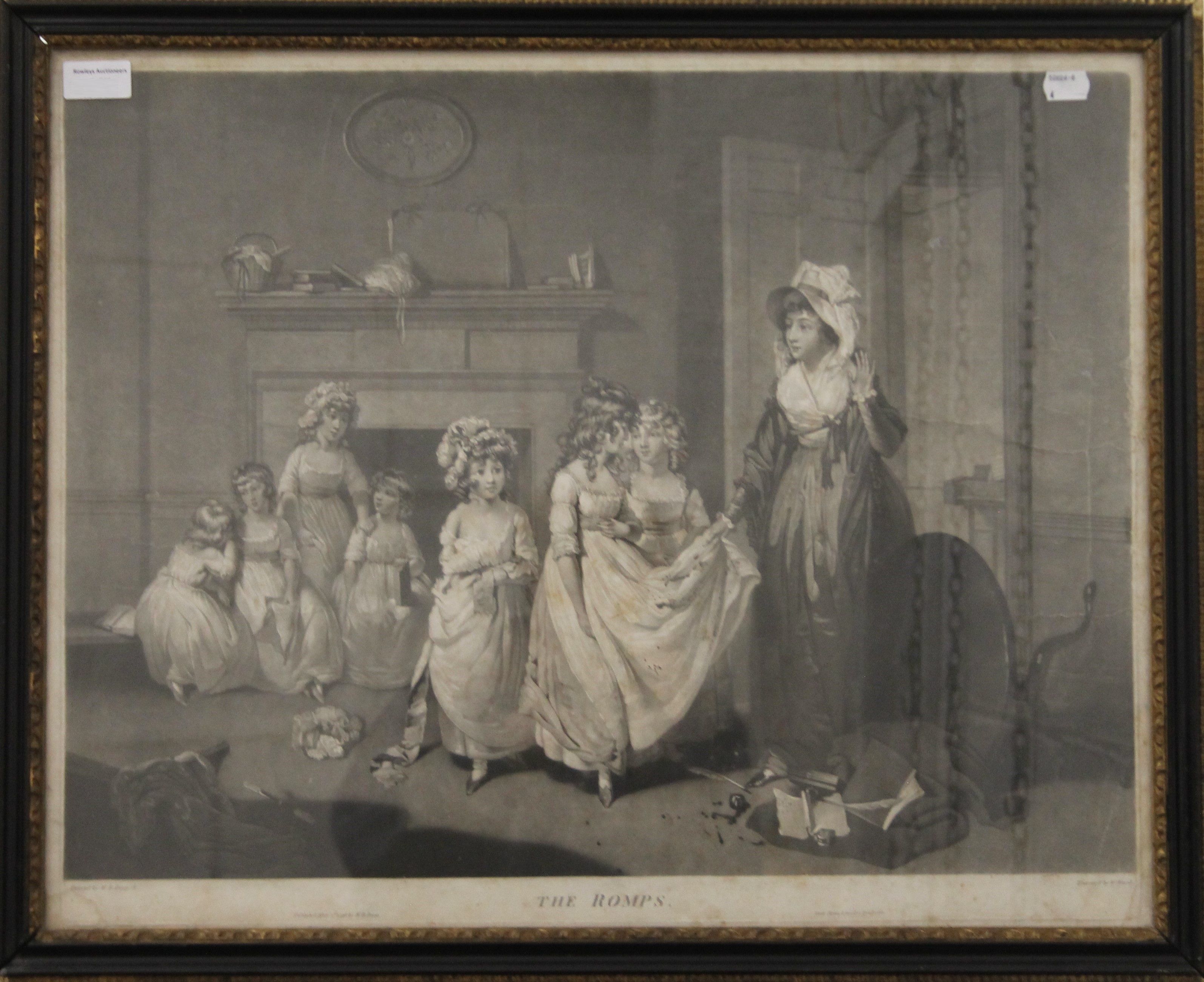 WILLIAM WARD, after WILLIAM REDMORE BIGG, The Truants and The Romps, both 1796, mezzotints, - Image 2 of 4