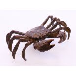 A bronze model of a crab. 11.