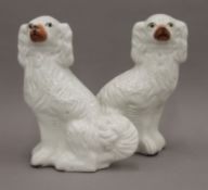 A pair of Staffordshire dogs. 31 cm high.