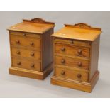 A pair of modern bedroom drawers. 46 cm wide.