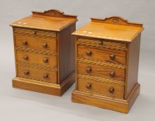 A pair of modern bedroom drawers. 46 cm wide.