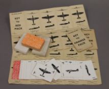 A quantity of WWII Air Ministry aircraft identification cards.