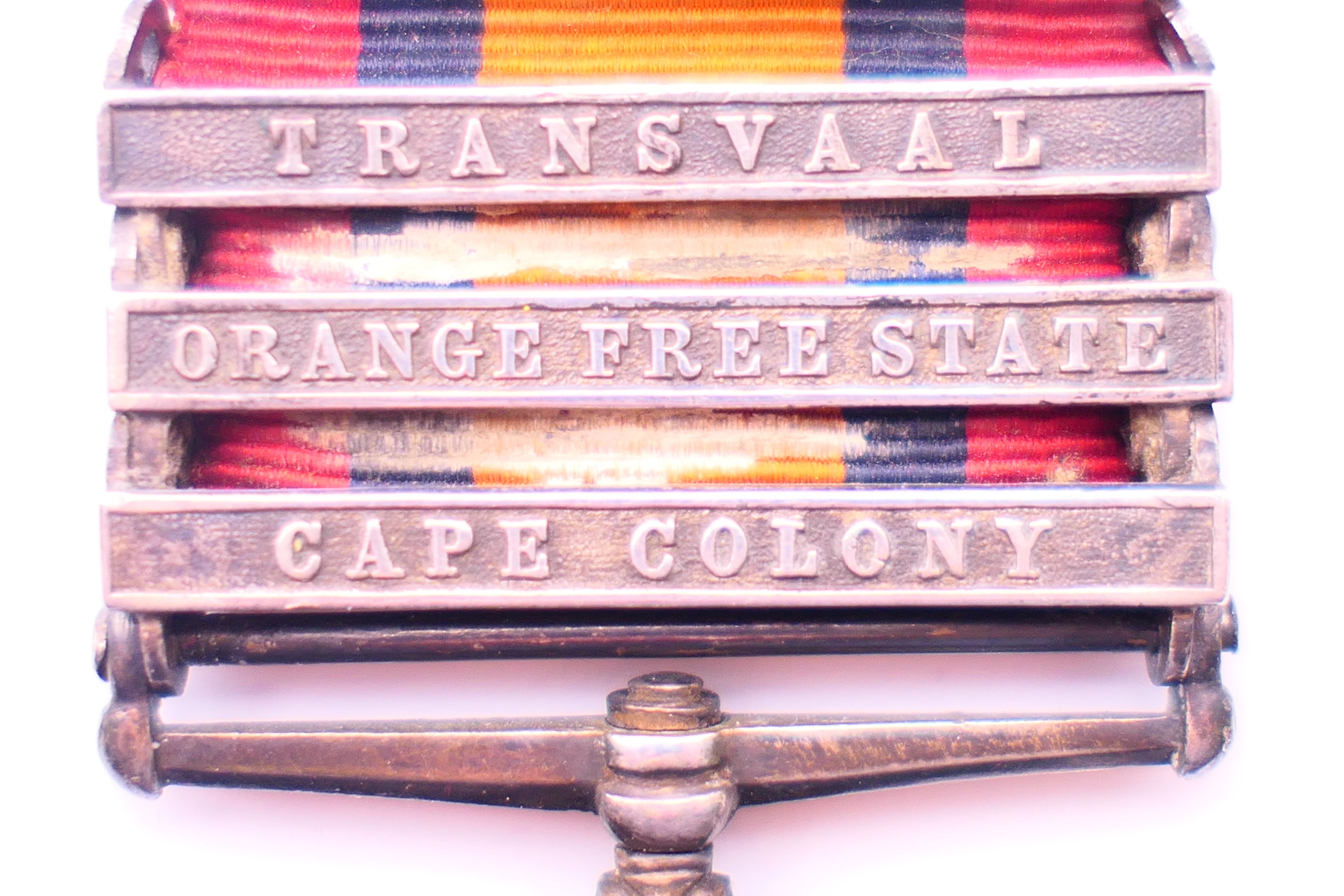 A Victorian South African medal with Transvaal Orange Free State and Cape Colony bars awarded to - Image 4 of 6