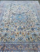 A Meshed carpet. 337 x 252 cm.