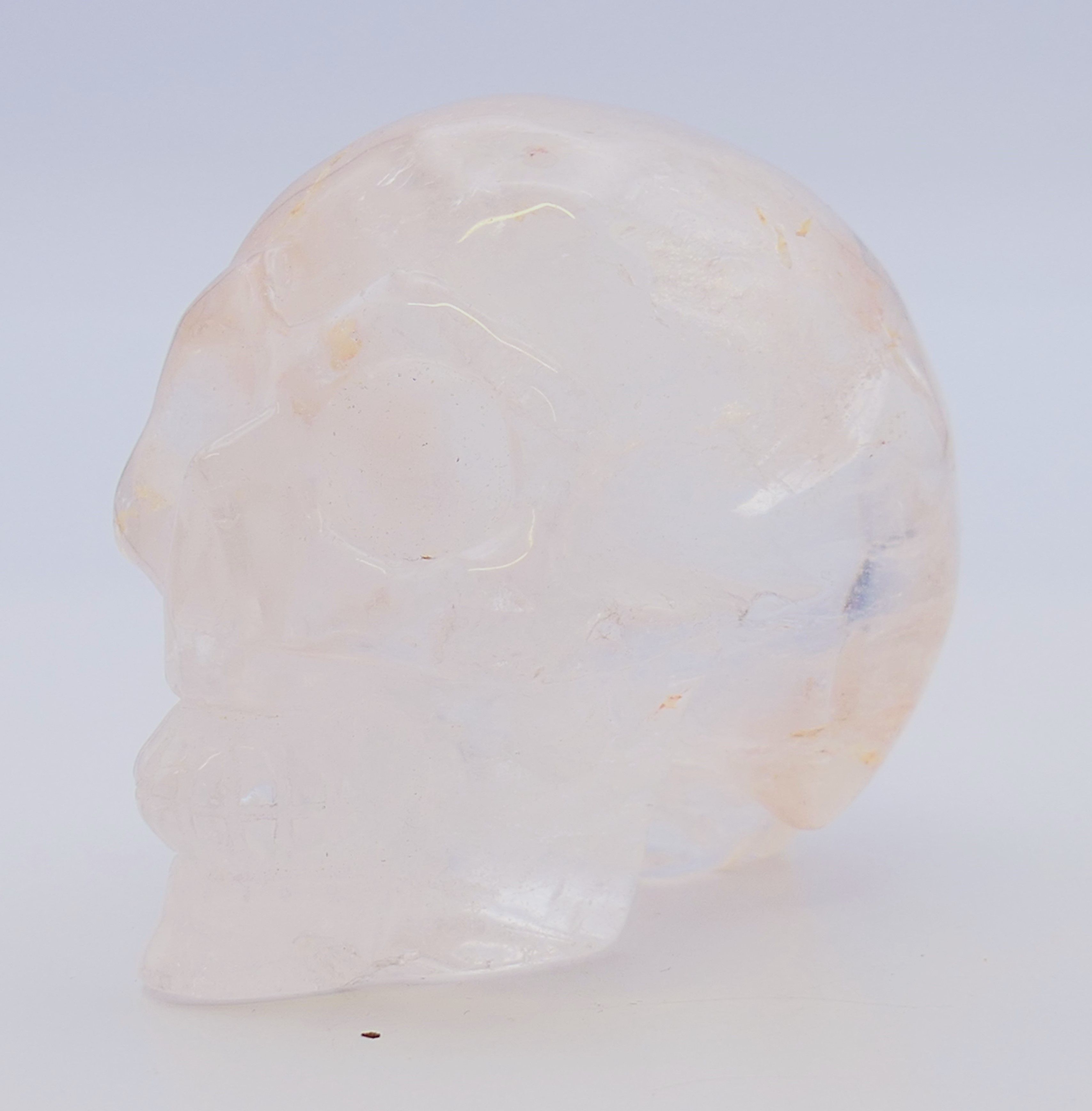 A rock crystal skull. 6 cm high. - Image 3 of 5