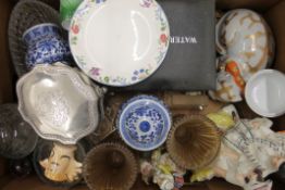 A quantity of miscellaneous ceramics, glass, flatware, etc.