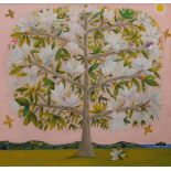 ALAN FURNEAUX (AR), Tulip Tree, signed, oil on canvas, framed. 97.5 x 93 cm.