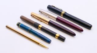 Two Parker fountain pens (one boxed), a Waterman's fountain pen,