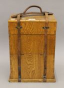 A vintage scientific instrument case. 40 cm high.