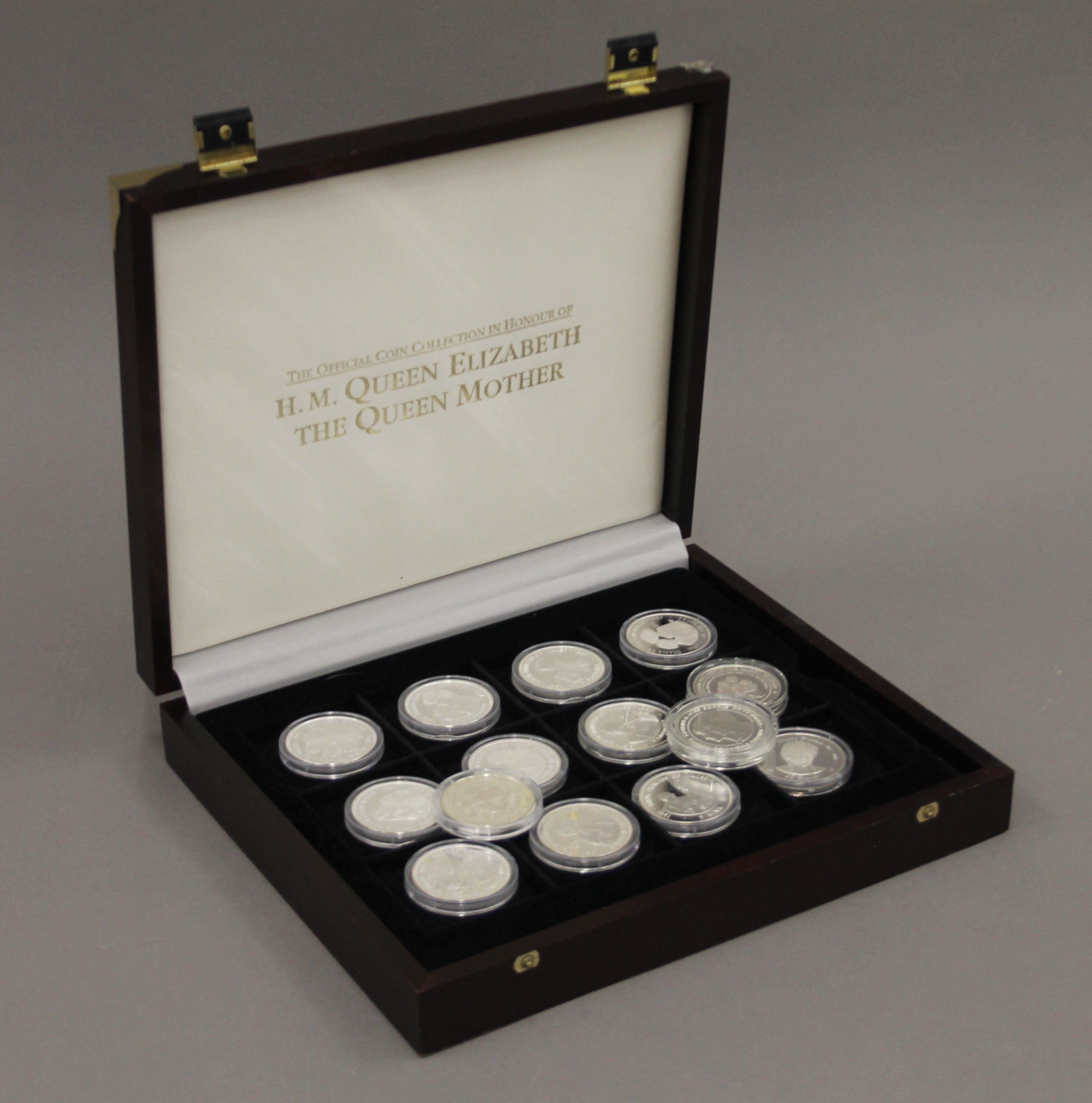 Fourteen various Royal Commemorative silver proof coins.