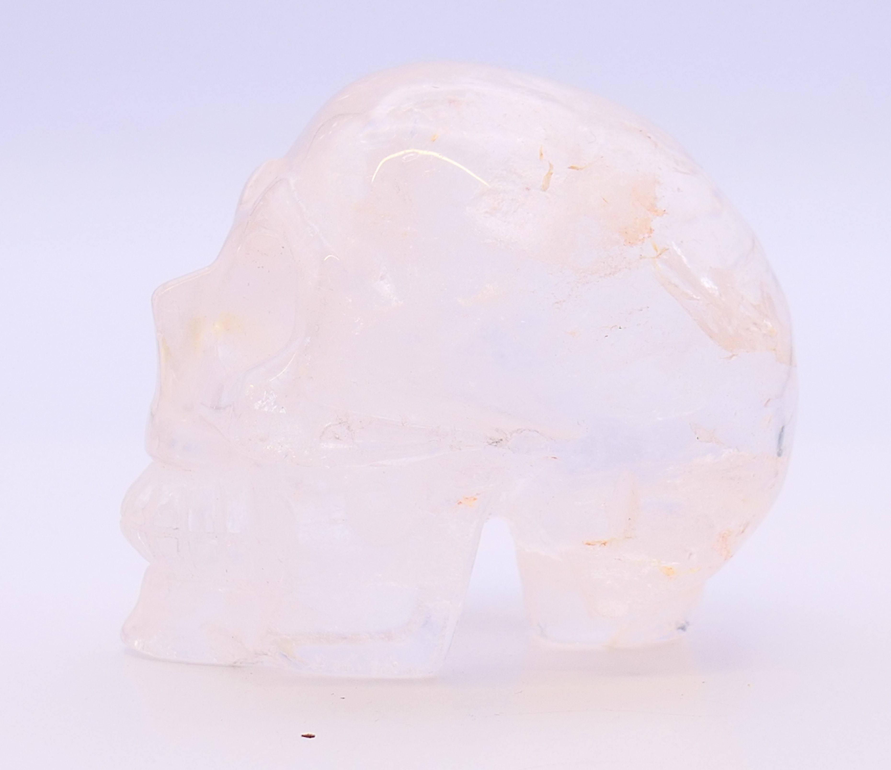 A rock crystal skull. 6 cm high. - Image 4 of 5