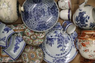 A quantity of Oriental ceramics.