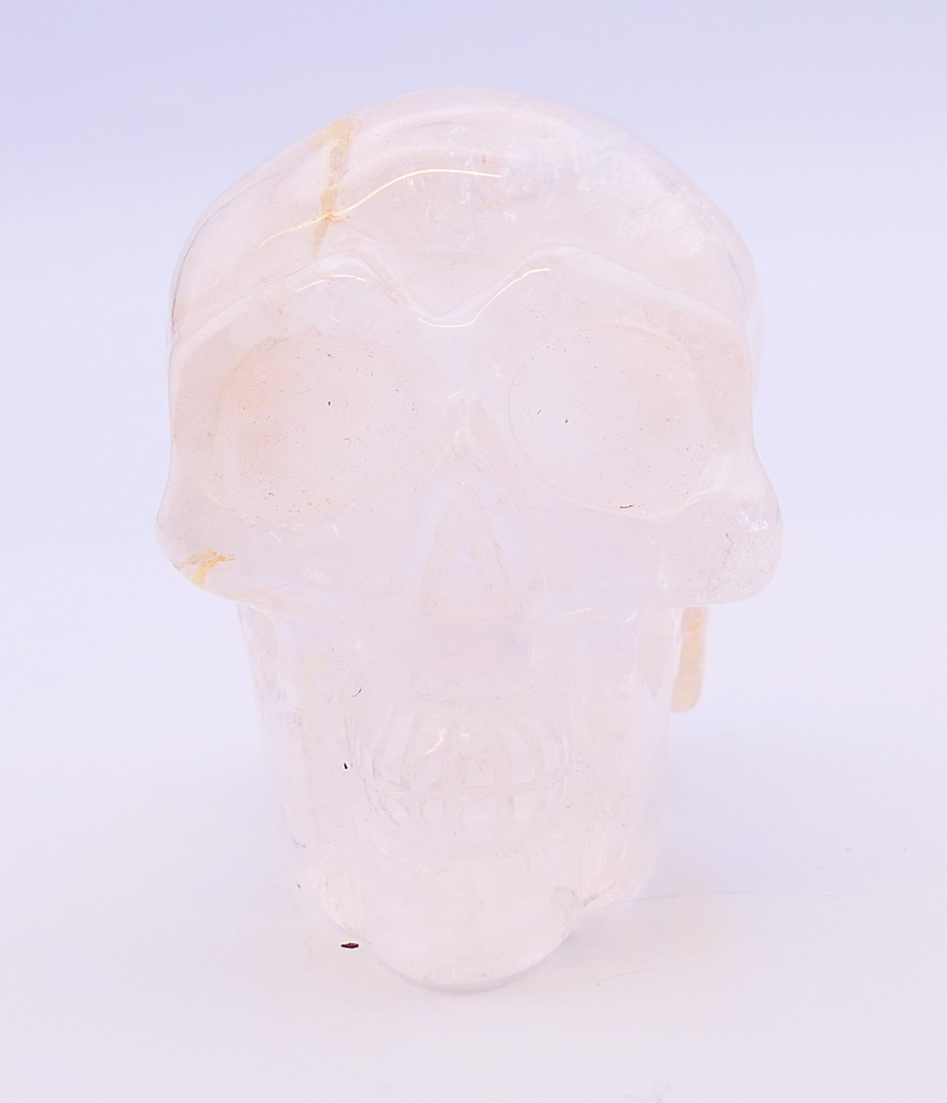 A rock crystal skull. 6 cm high. - Image 2 of 5