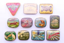 A quantity of gramophone needle tins including 'His Master's Voice', Columbia, Songster, Loud, etc.