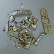 A bag of scrap silver. Approximately 6 troy ounces.