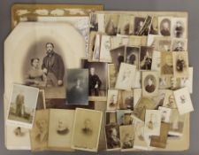 A large collection of various Victorian and later photographs including sporting teams etc.