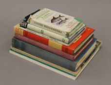 A quantity of books pertaining to fishing,