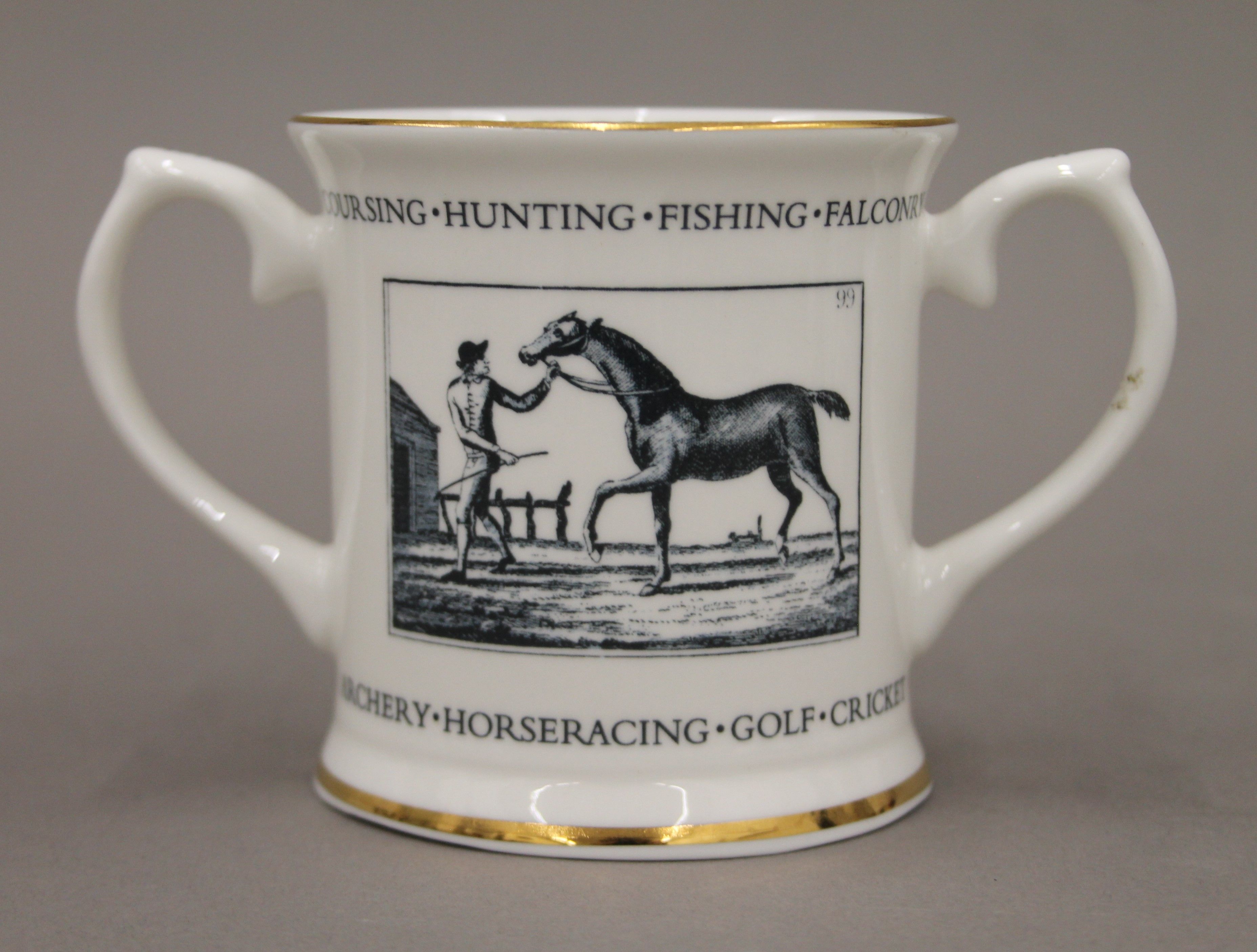 A loving cup - The British Sporting Art Trust celebrating 40 years 1977 to 2017, fine bone china, - Bild 2 aus 7