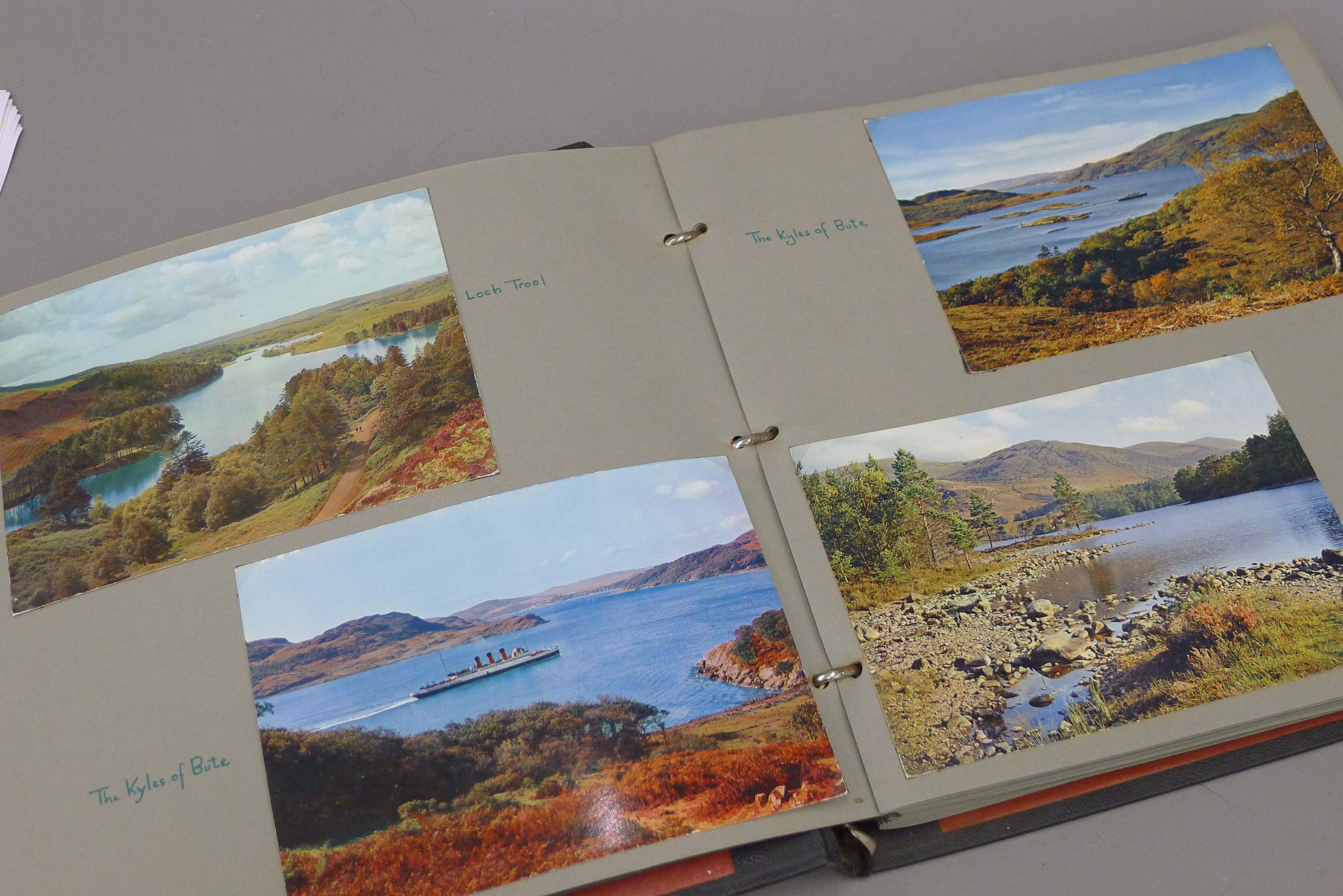 A postcard album containing postcards of Scottish Islands and places of interest in England, - Image 2 of 14