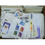 A box of stamps First day covers.