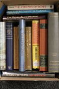 A quantity of reference books relating to Egyptology.