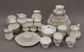 A quantity of porcelain tea and coffee wares including Paragon, Royal Doulton and Colclough.