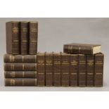 A quantity of Dickens volumes.