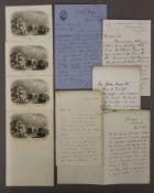 A quantity of 19th century military begging letters and a quantity of St Peter's College Cambridge