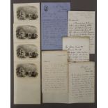 A quantity of 19th century military begging letters and a quantity of St Peter's College Cambridge