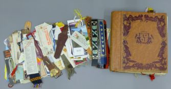 A large collection of bookmarks.