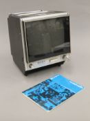 A vintage boxed Sony TV. 30 cm wide.