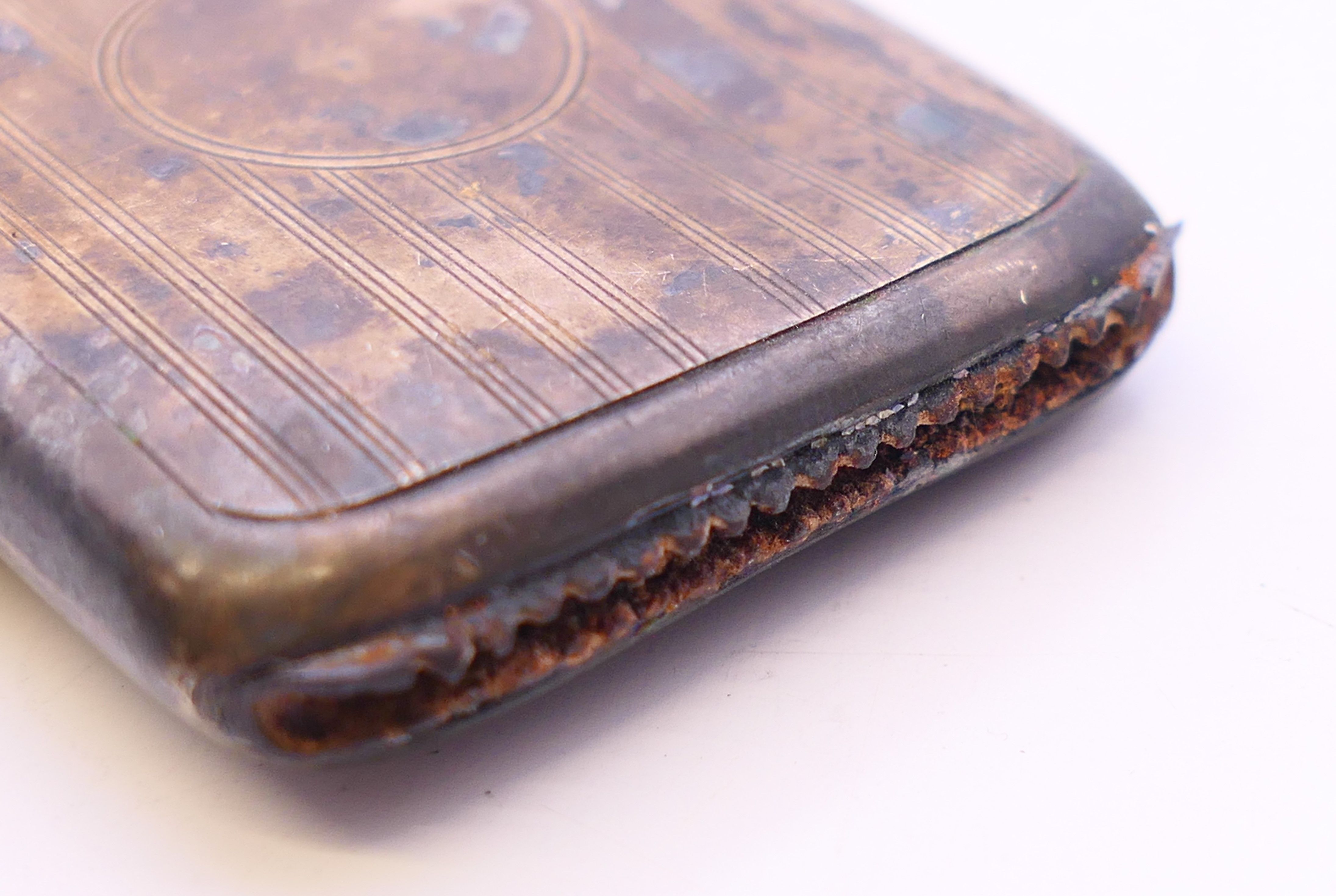 A silver vesta case. 3.5 cm x 4.5 cm. - Image 5 of 5