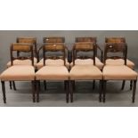 A set of eight 19th century mahogany dining chairs including two carvers.