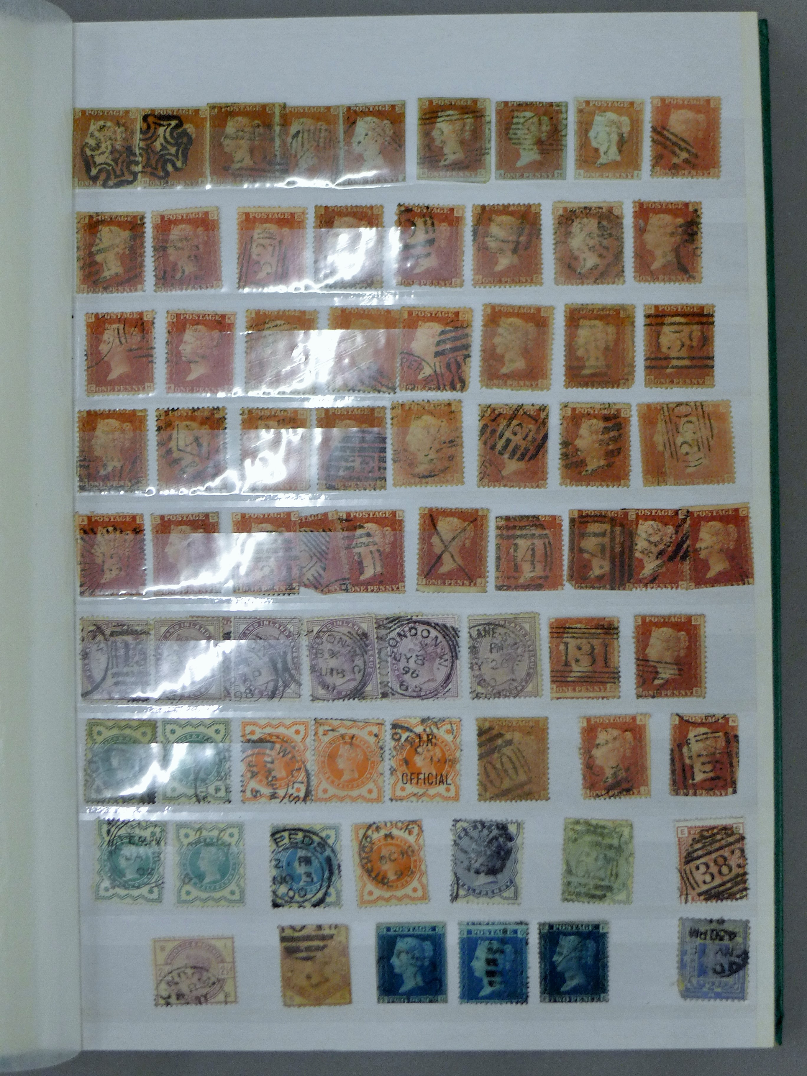 A stamp album to include a quantity of penny reds and other stamps. - Image 2 of 6