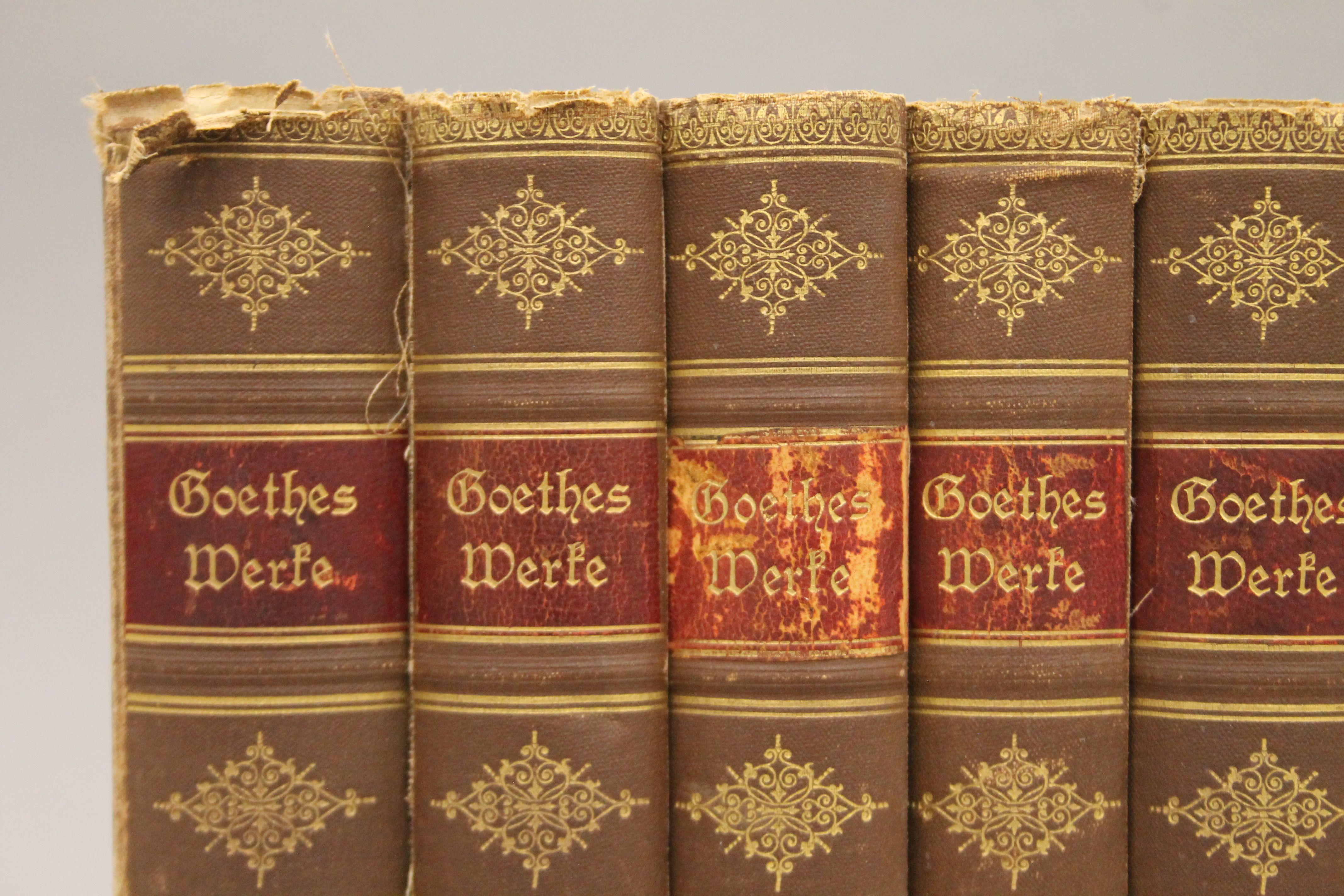 Goethes Werke, 9 volumes - 1, 2, 4, 5, 6, 7, 8, 9 and 10. - Image 2 of 9