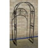 A garden arch. 66 cm wide x 153 cm high.