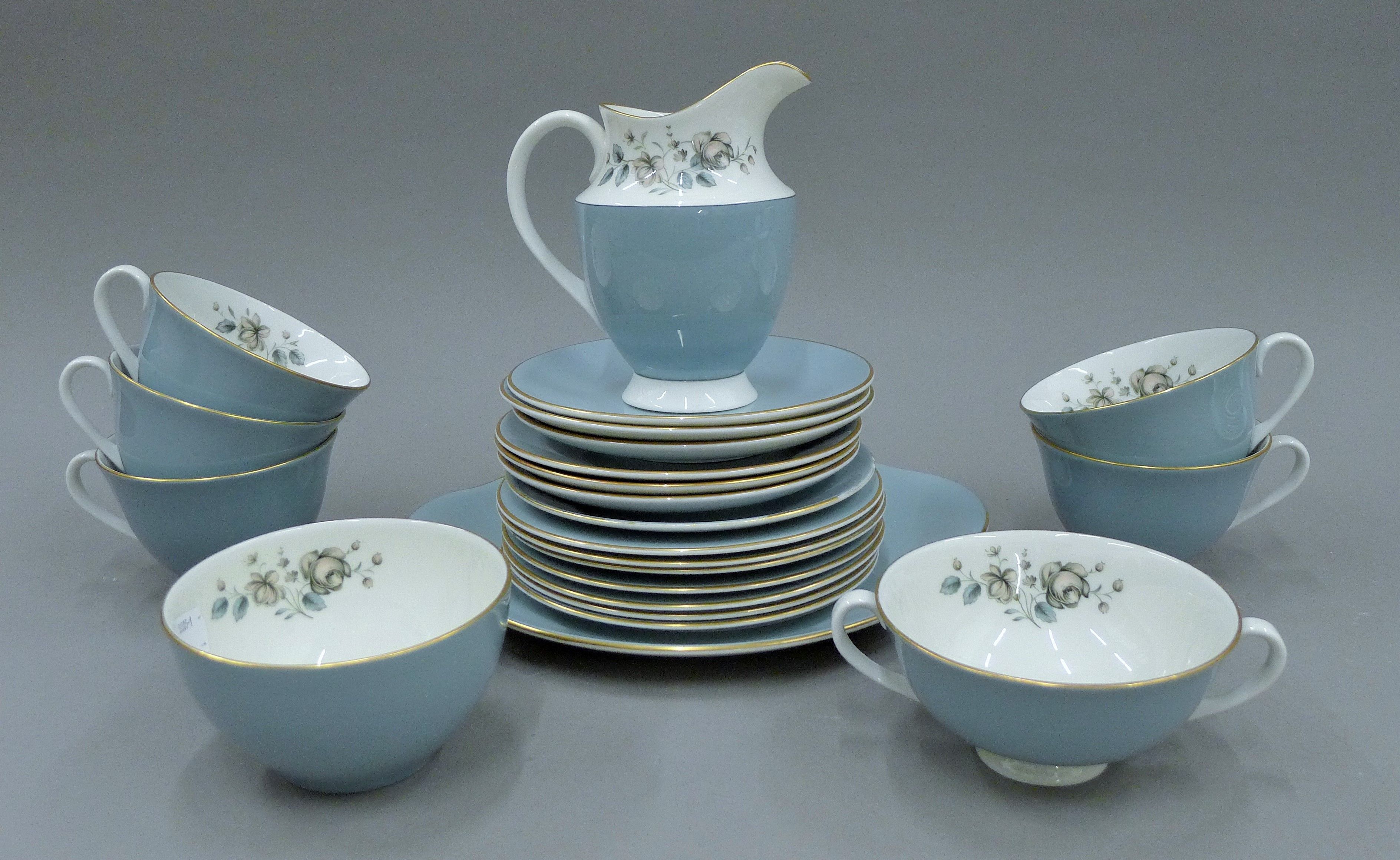 A Royal Doulton Rose Elegans tea set and a Royal Albert Elfin pattern tea set. - Image 2 of 8